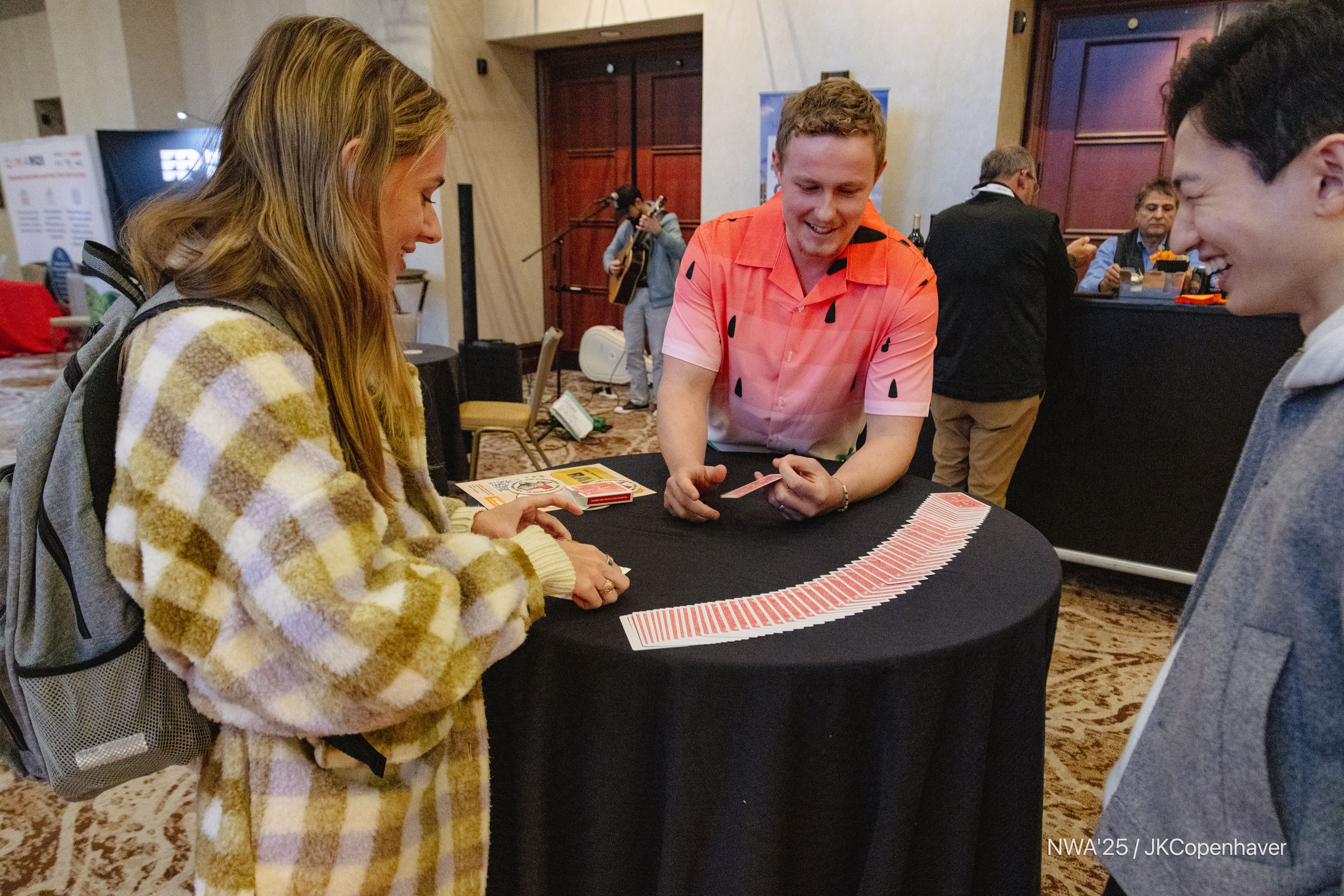 James Kenyon performing magic