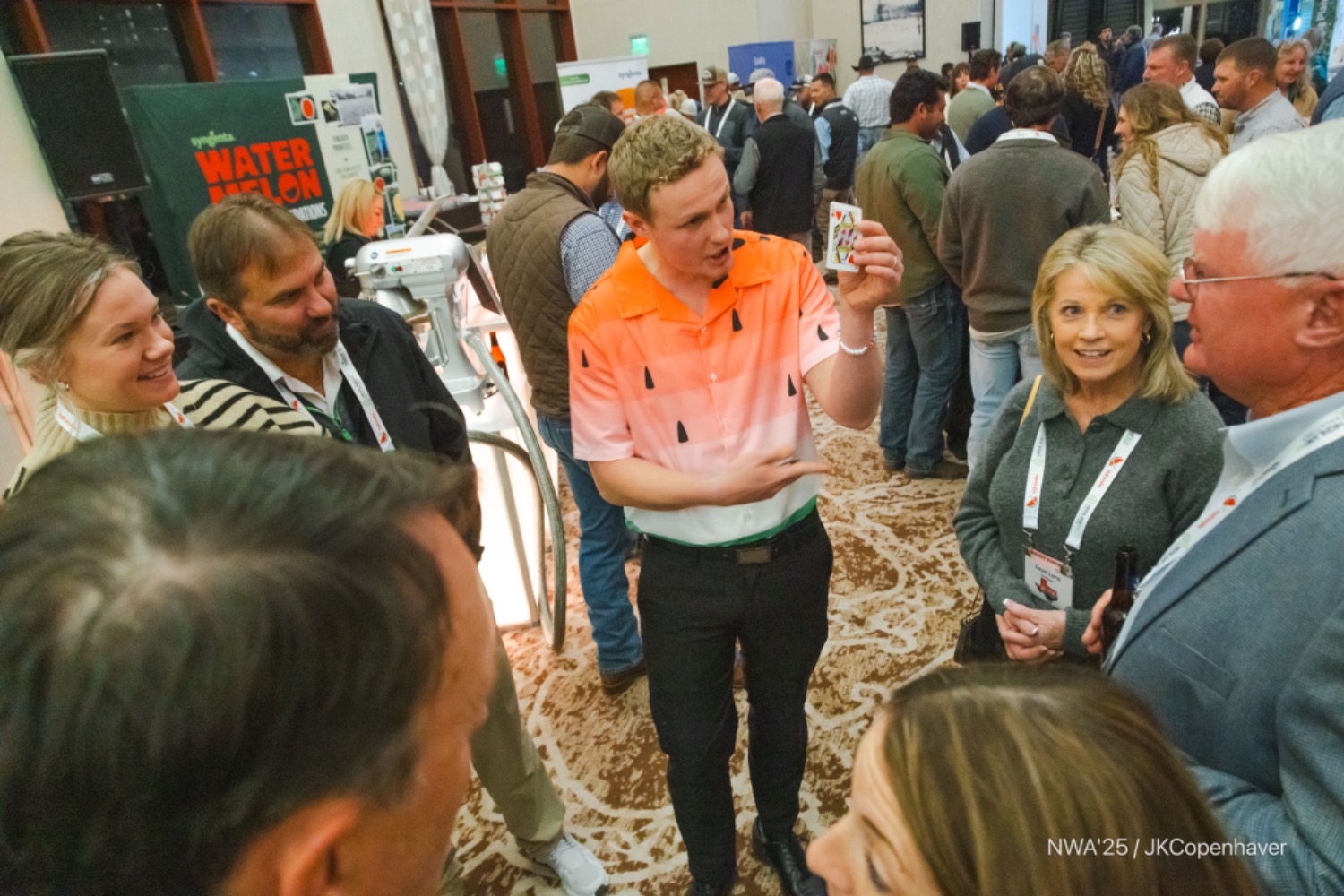 Trade show magic performance